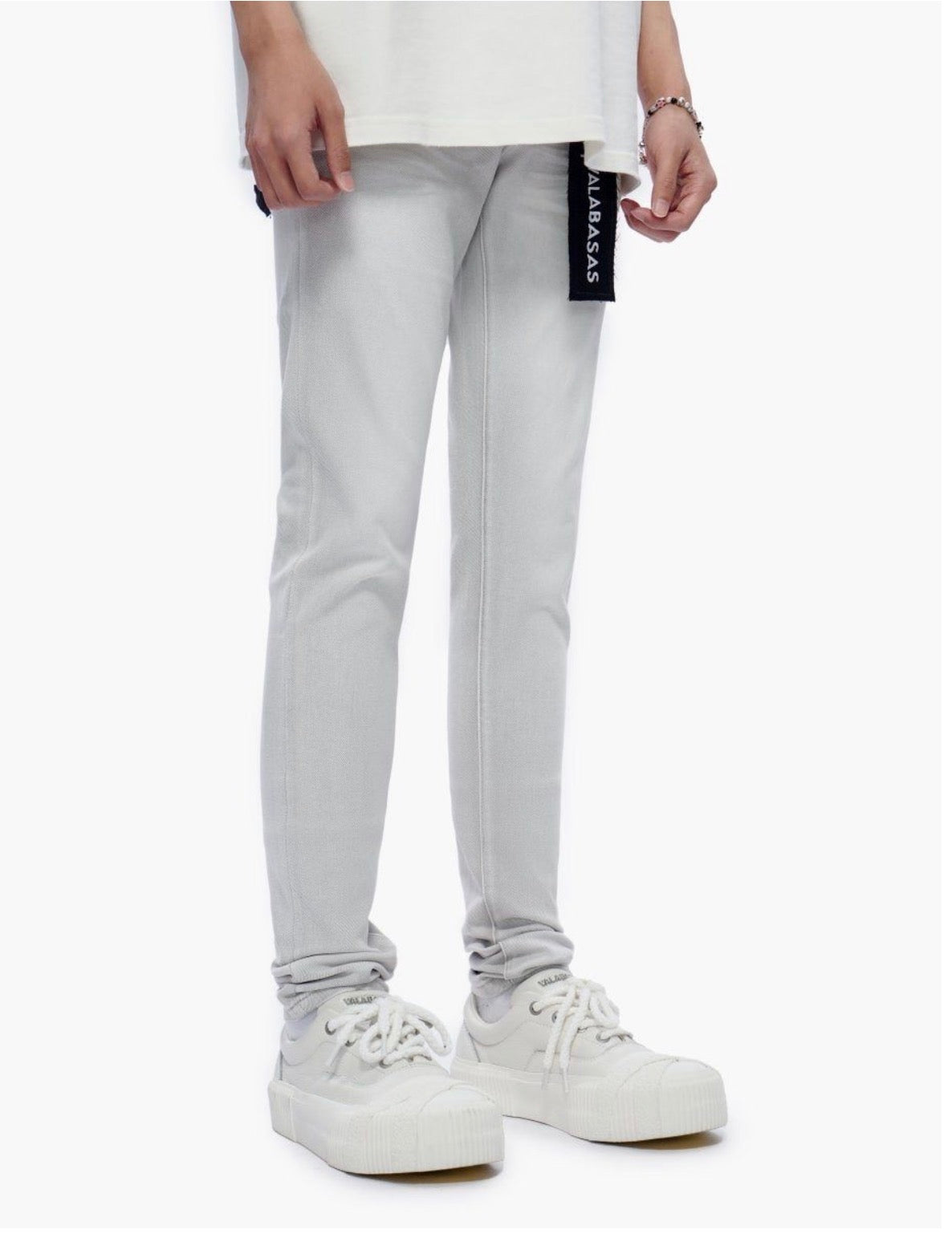 Mr. Flex Snow Grey Skinny Jeans