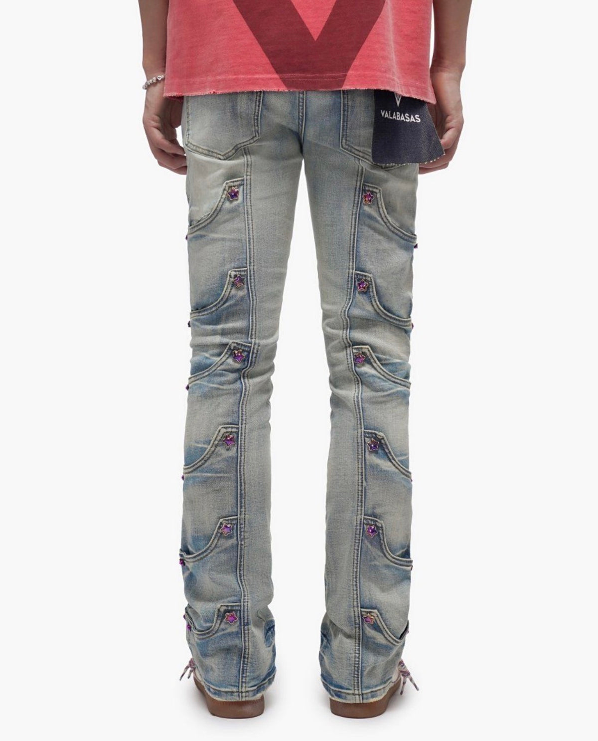Prescott Light Blue Wash Stacked Jeans