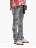 Prescott Light Blue Wash Stacked Jeans