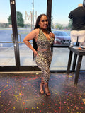 Leopard two piece set front