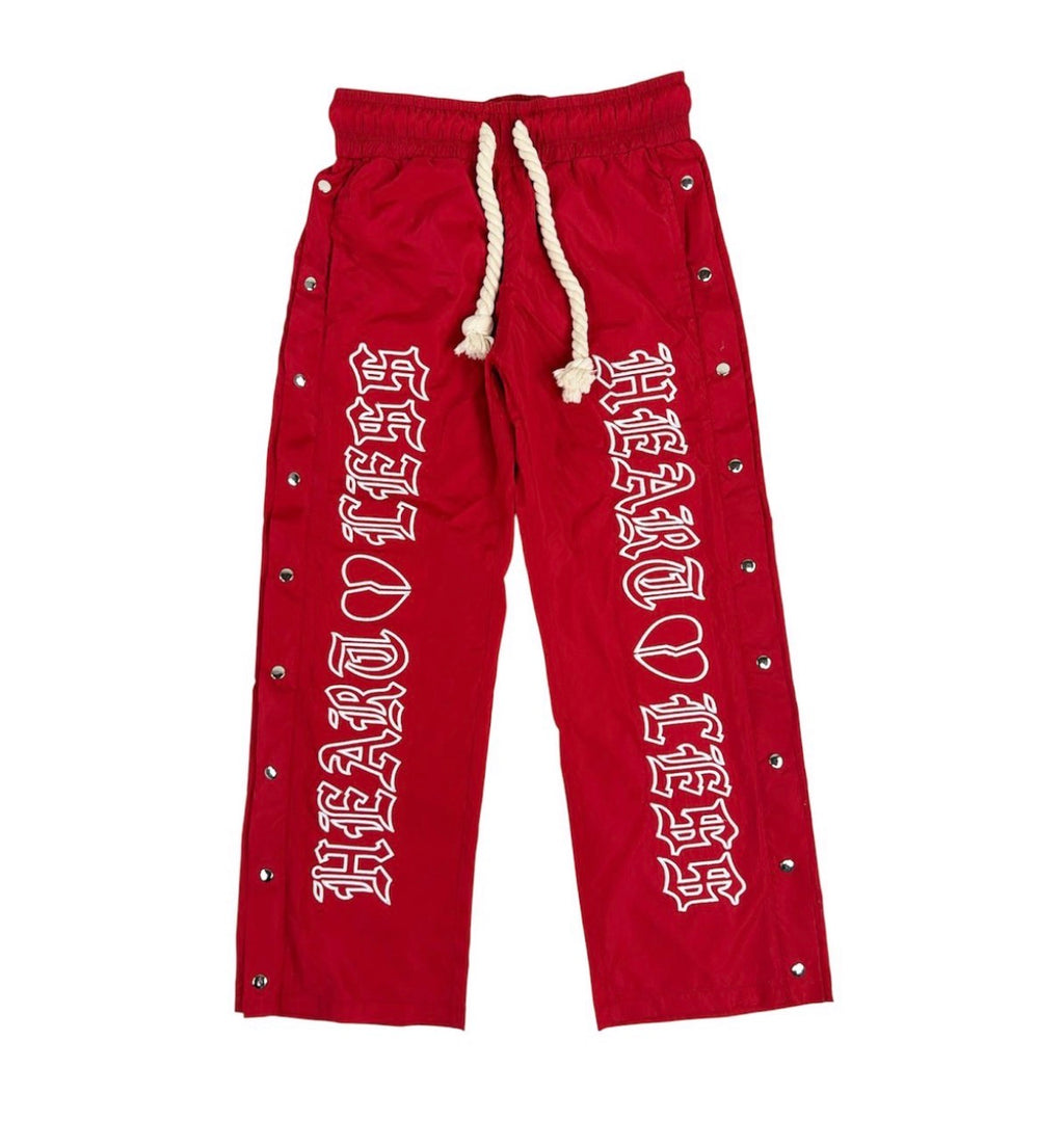 Heartless Red Nylon Set pants